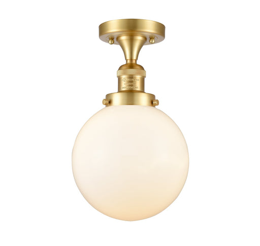 Franklin Restoration LED Semi-Flush Mount Satin Gold